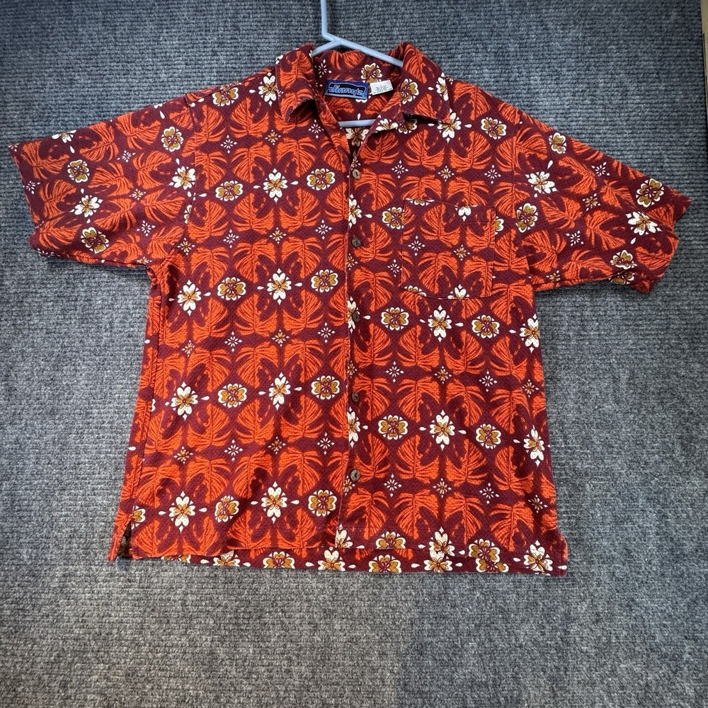 90's Jimmy'z Button Up Shirt Vintage Hawaiian Surf Medium Made In Mexico